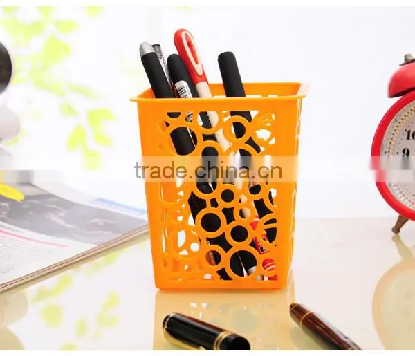 Fashion New Type Hollow Plastic Multi Function Storage Baskets /pen Holder photo-4