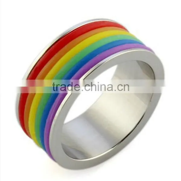 Custom Wholesale Stainless Steel Colorful Ring photo-4