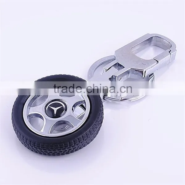 Revolving Keychain Tire Rotation Car Logo Keychain High Grade Key Chain photo-3