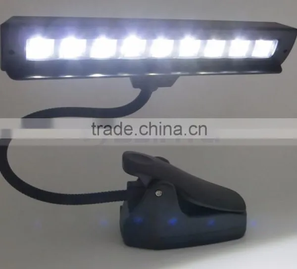 63LM 9 LED Clip On Black Flexible Gooseneck Orchestra Music Stand Lamp photo-4