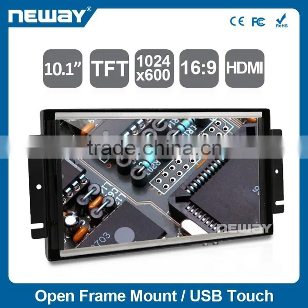 10 Inch Touch Screen Display , 800x600 Multi Touch Open Frame Car Lcd Monitor