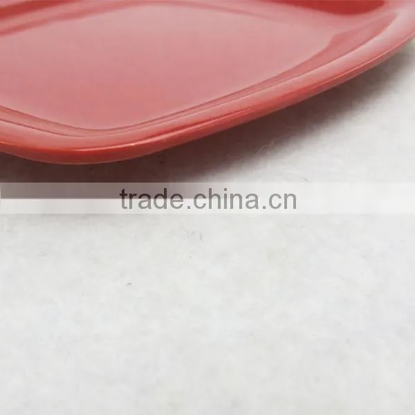 High Quality Best Selling Products 12 Inch Plastic Square Bamboo Plate photo-3