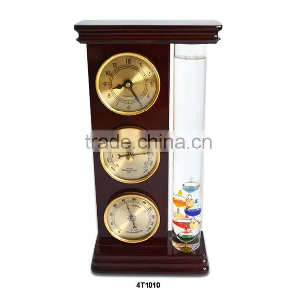 Home Weather Station: Galileo Thermometer, Hygrometer and Quartz Clock photo-5