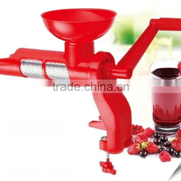 S/S+PP 34*14*28 Eco-friendly manual tomato juicer/small tomato paste machine