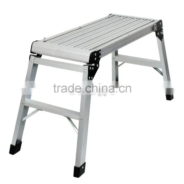New-Aluminum-Platform-Drywall-Step-Up-Folding-Table-Work-Bench-Stool-Ladder photo-6