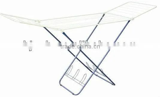 18M Foldable Metal Clothes Horse With Shoes Holder