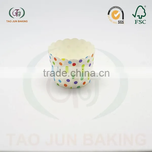 High Temperature Resistant Baking Cake Cups Dots Printed photo-3