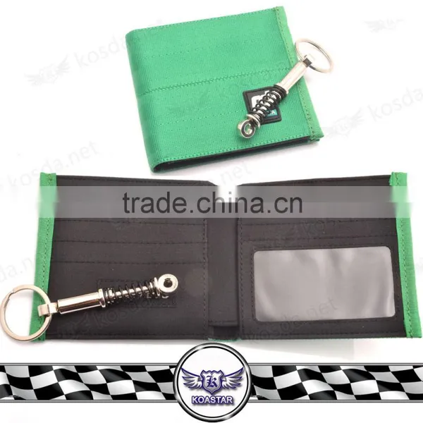 JDM SUPPLY GREEN WALLET , UNISEX RACING STRAP WALLET photo-2