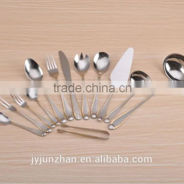 Cheap Stainless Steel Fork in Mirror , Sand or Gold Polish With Earth Design Handle photo-2