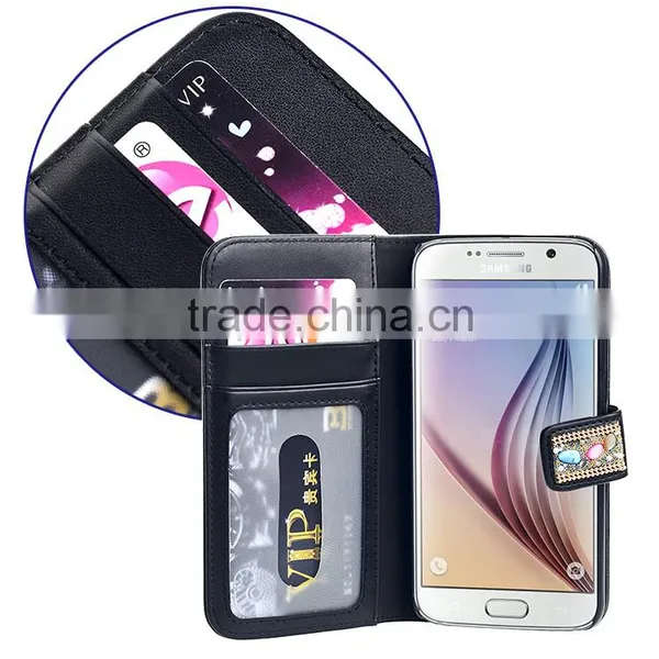 Mobile Phone PU Leather Wallet Case for Samsung Galaxy S6 photo-6
