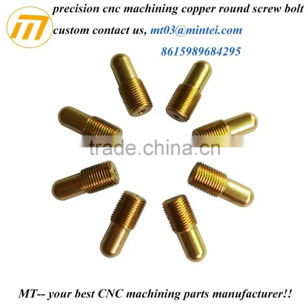 Custom Nonstandard Cup Head Copper Bolt Nut photo-2