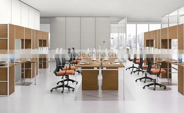 (MFC)PT-10 Modern Design Office Workstation for 2 Persons Metal Frame MDF Office Workstation photo-4