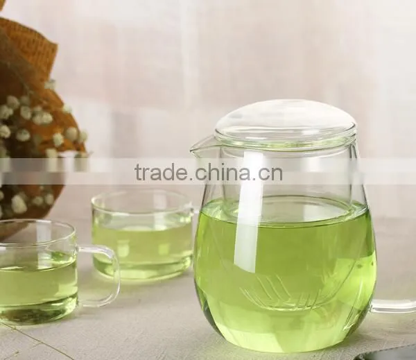 Bright Neat Borosilicate Pyrex Glass Tea Cup With Handle and Lid photo-3