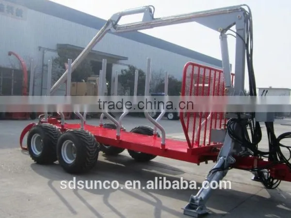 ZM Series Log Trailer Crane ZM12006,Timber Trailer With Crane,Tractor Mounted Model((1 Ton,3 Ton,5 Ton,8 Ton,10ton,12 Ton) ) photo-2
