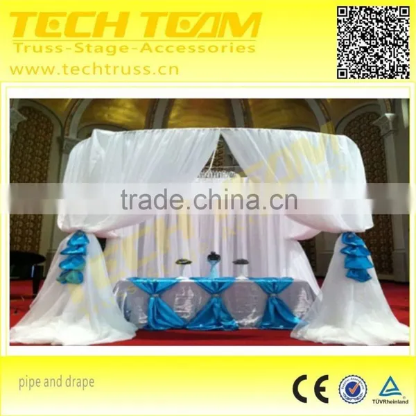 Aluminum Telescopic Bar and Drape for Wedding Decoration , Wedding Backdrop Stand Easy to Assemble! photo-6