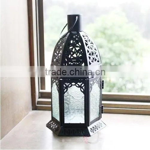 Indoor Outdoor Garden /Decorative Classic Metal Candle Lantern Candy Can be Held in photo-4