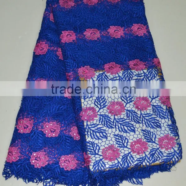 Hot Selling African Cord Lace Fabric New Design Ladies Suits Small Followers With Rhinestone photo-6