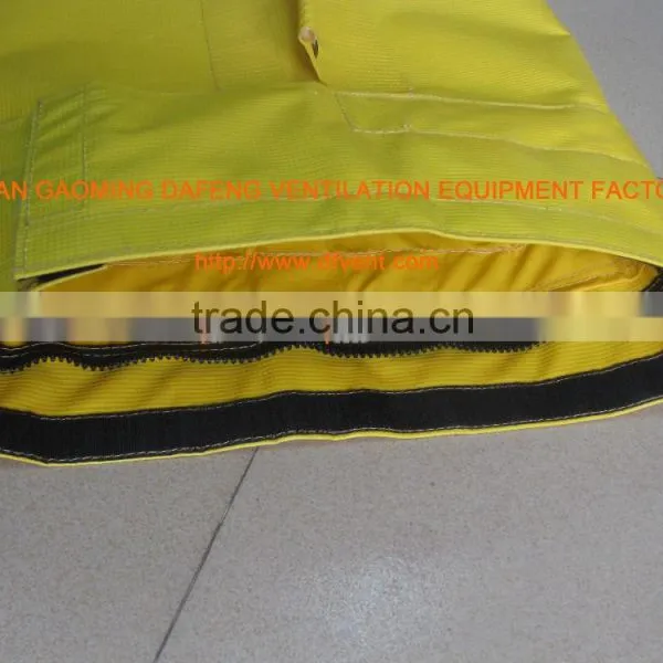 Tunnel and Mining Blower Ventilation Air Duct With Zipper and Velcro Coupling photo-2