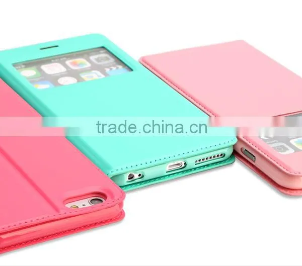 HD Open Window View Design Phone Case, Wallet Leather Case For IPhone 6 photo-5