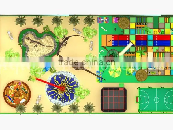 Dinosaur Theme Indoor Playground Equipment/Large Size Jurassic Amusement Park photo-3