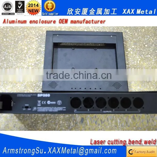 XAX127Alu OEM ODM Customized Laser Cut Bend Weld Plate Aluminum 900mm 1000mm Depth Width Available Shell photo-2