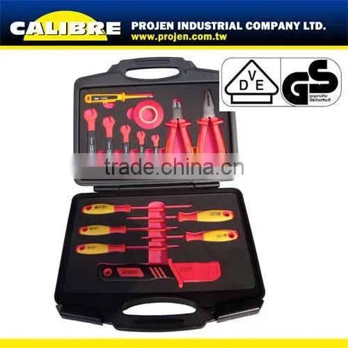 CALIBRE 16PC Insulated Tape Plier, Knife and Insulation Tools Set