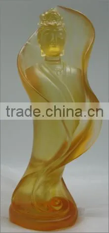 Guanyin Buddha Buddhism Cultural Gift Crafts Color Glass photo-5