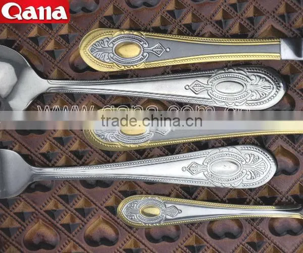 Gold Plated Hotlel Restaunt Cutlery TZ006 photo-4