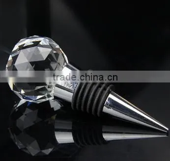 Bottle Decorative Transparent Crystal Ball Wine Stopper photo-2