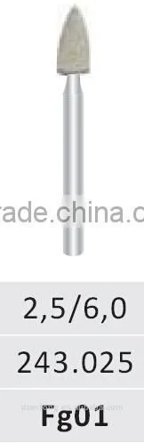 Fg01 FG Shank Bullet Green Silicon Carbide Abrasives With Ceramic Bond Abrasives Mounted Stone