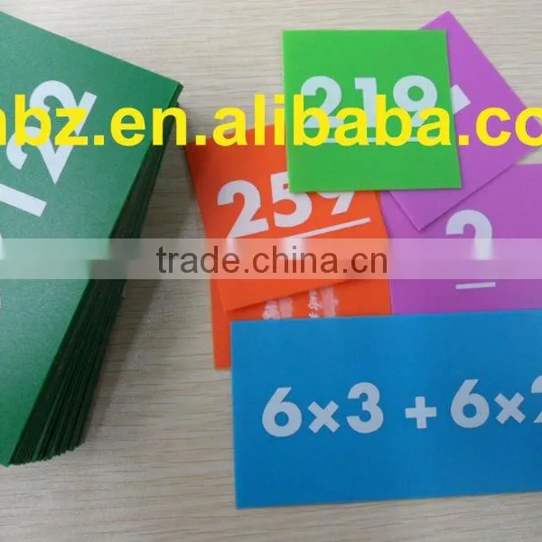 ECO-friendly Kids Studying Plastic Playing Card