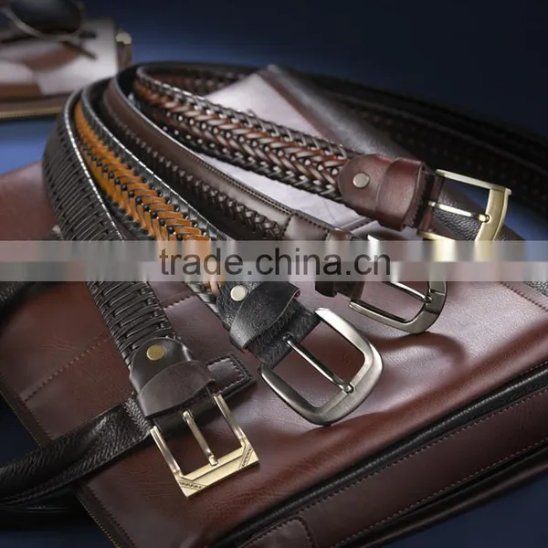 2015 Bonded Leatehr Braided Belt for Men photo-2