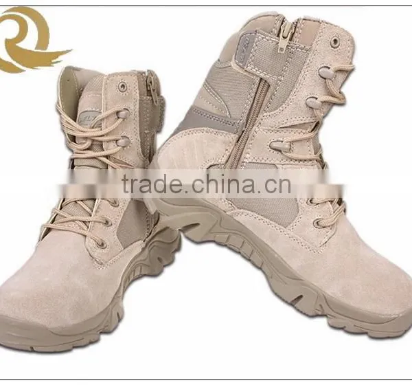 2015 Hot Sale Tan Leather Cheap Delta Force Military Combat Boots photo-2