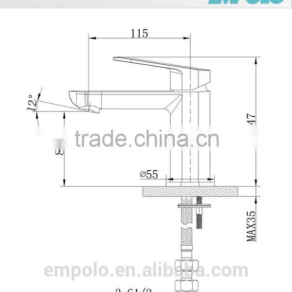 Hot Sale Lavatory Brass Body Long Spout Faucet 86 1101 photo-2