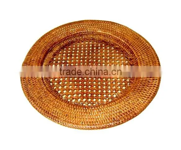 Round Rattan Basket Tray photo-5