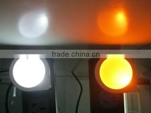 Auto Yellow White LED Light Sensor Control Bedroom Night Lights Bed Lamp photo-6