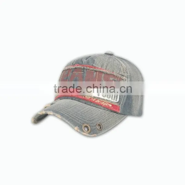 OEM Cheap Fashion Jean Fabric Best Quality Baseball Caps Wholesale photo-3