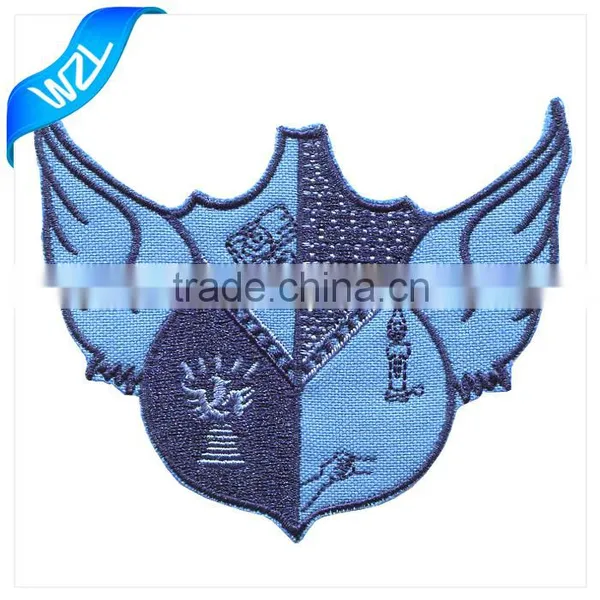 Laser cut patch with iron on backing heat press embroidered patch machine made patch                        
                                                                                Supplier's Choice