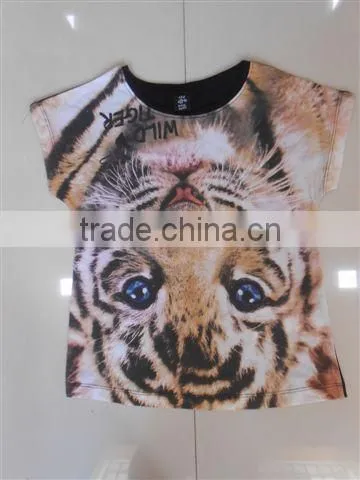 LADIES DIGITAL 3D FASHION PRINTED TSHIRTS