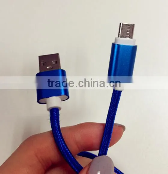 New Design Micro USB Data Charging Cable For Android USB Cord Braided Nylon Data Cable photo-5