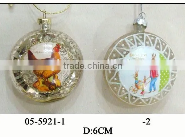 (05-5921)beautiful Glass Decorations for Easter Gift photo-2