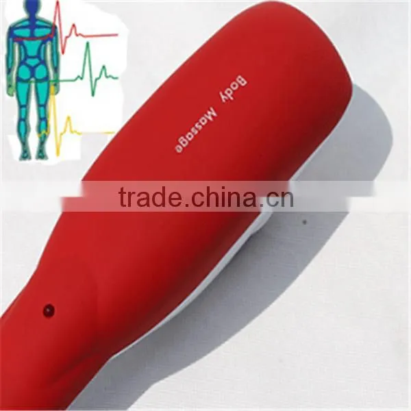 Handheld Vibration Heating Dual Head Percussion Massager With Changeable Heads