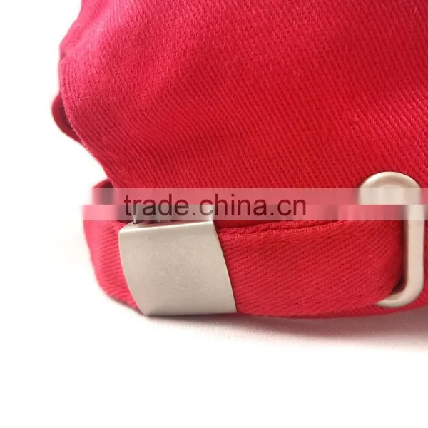 Custom Best Quality Red Acrylic Embossed Baseball Hat With Metal Buckle Supplier's Choice photo-6