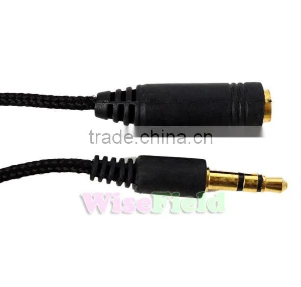150cm 1.5m 3.5mm Jack Male to Female Aux Cable Cord Stereo Audio for PC IPod MP3 photo-3