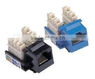 Ethernet Networking Utp Cat6/cat5 RJ45 Keystone Jack, Cat5 Cat6 Solution Network Module photo-3
