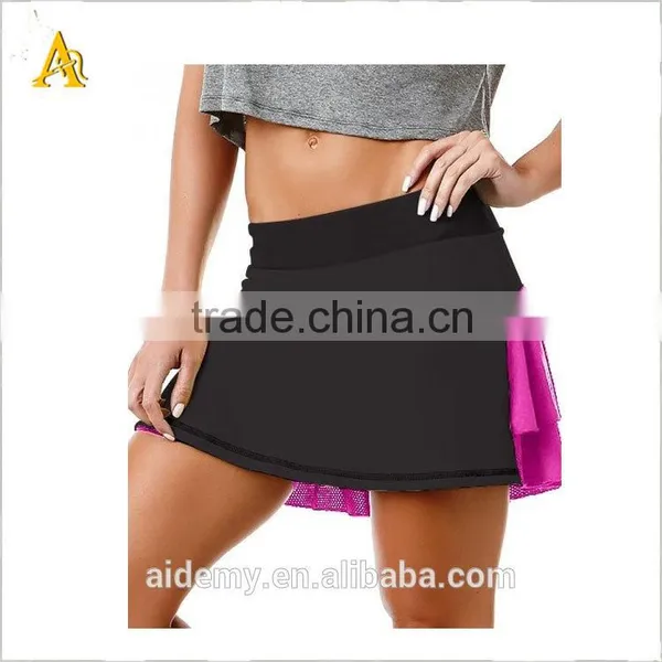 High Quality 100% Polyester Dry Fit Women Active Sport Short Dress
