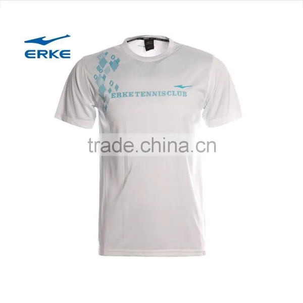 ERKE Mens 100%polyester T-shirt Mens Round Neck Sport Shirt Cheap T-shirt Custom t Shirt for Men Wholesale/OEM China Manufacture photo-3