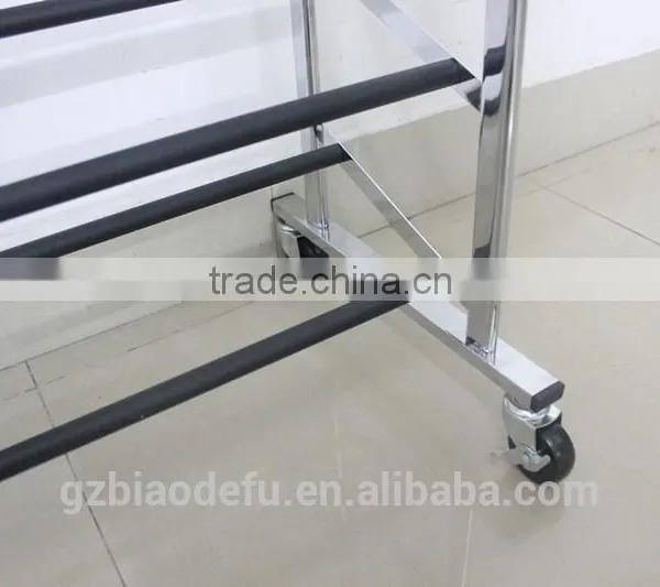 New Design Easy Assembled 10 Tiers Metal Shoe Rack,High Saving Space Metal Shoe Rack photo-3
