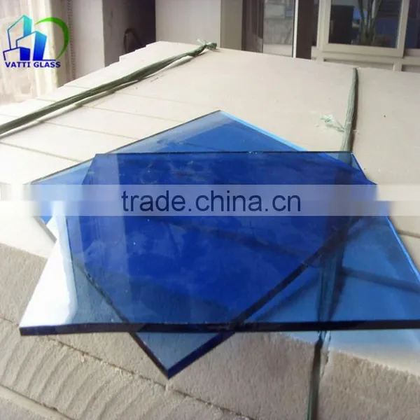 5 mm Silver Grey Color Glass of Hot Reflex Plated Film to Prevent Radiation Optical Coating Glass Processing