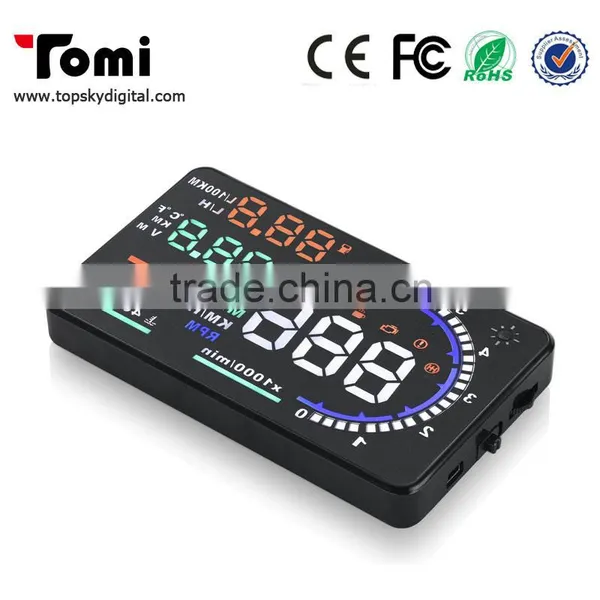 Car Styling Universal Car Hud Head up Display A8 5.5" GPS Speedometer Smart Digital Car Speedometer OBD2 Interface photo-5